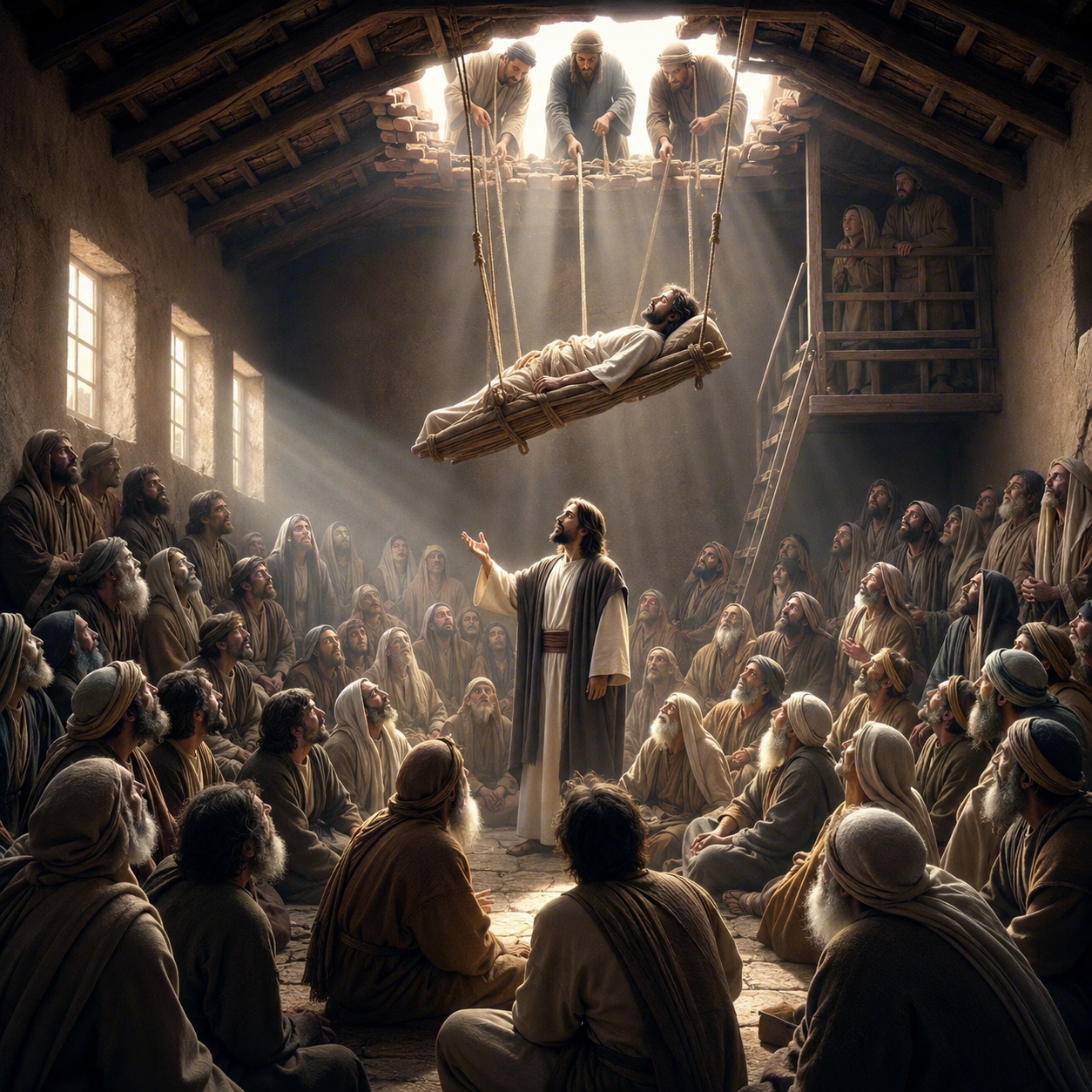 Jesus Cures a Paralytic
