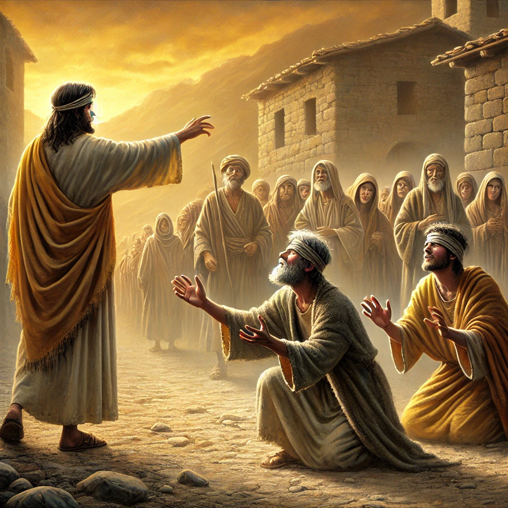 Jesus Heals Two Blind Men - Miracles-of-Jesus.com