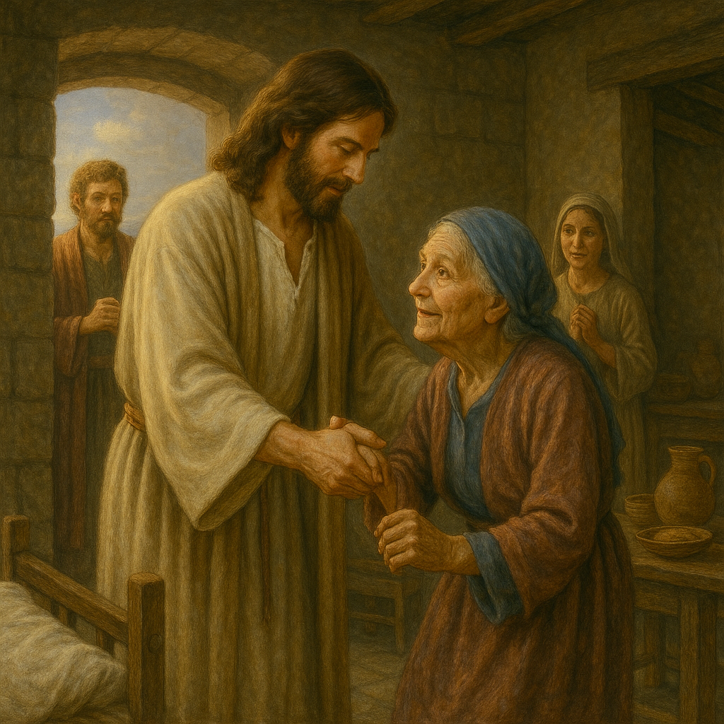 Jesus heals Peter and Simon's mother in law