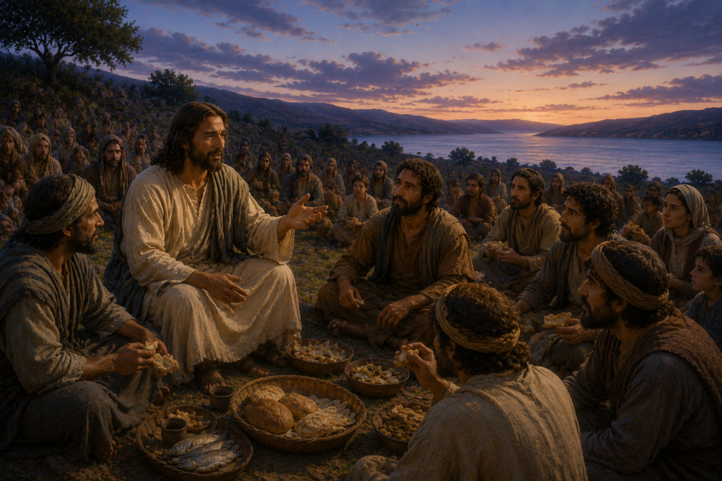 Jesus feeds 5000